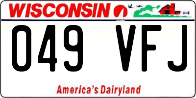 WI license plate 049VFJ