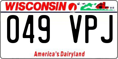 WI license plate 049VPJ