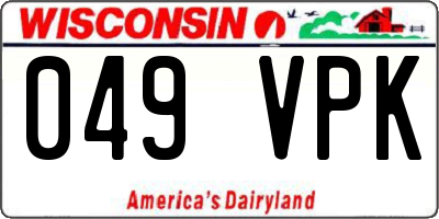WI license plate 049VPK