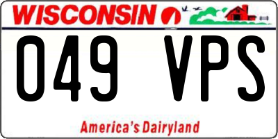 WI license plate 049VPS
