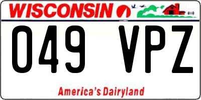 WI license plate 049VPZ