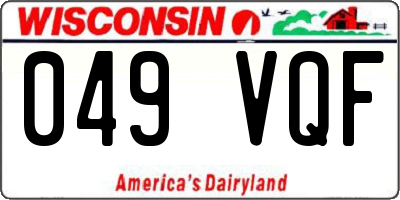 WI license plate 049VQF