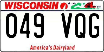 WI license plate 049VQG