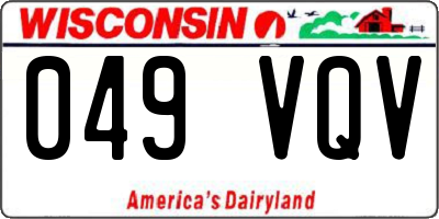 WI license plate 049VQV