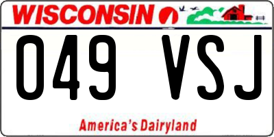 WI license plate 049VSJ