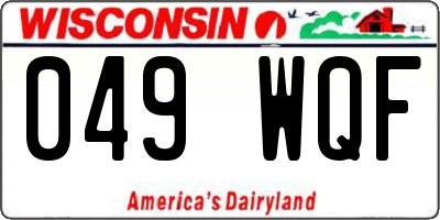 WI license plate 049WQF