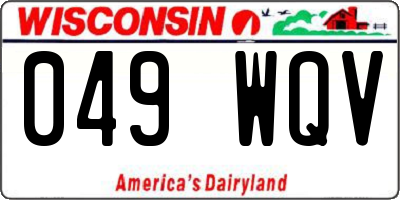 WI license plate 049WQV