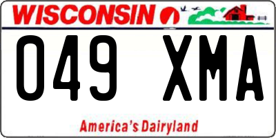 WI license plate 049XMA
