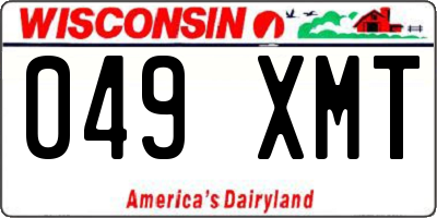 WI license plate 049XMT