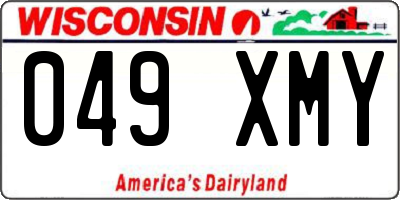 WI license plate 049XMY