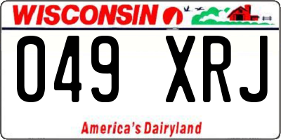 WI license plate 049XRJ