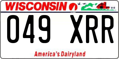 WI license plate 049XRR