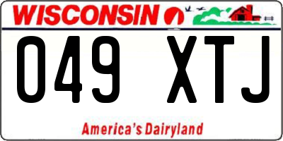 WI license plate 049XTJ