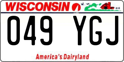 WI license plate 049YGJ