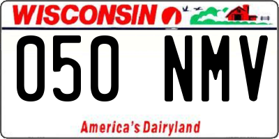 WI license plate 050NMV