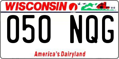 WI license plate 050NQG