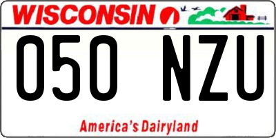 WI license plate 050NZU