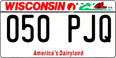 WI license plate 050PJQ