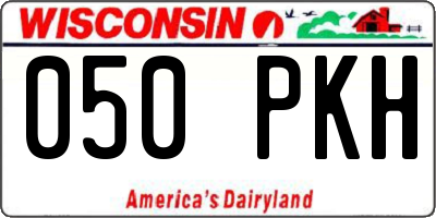 WI license plate 050PKH