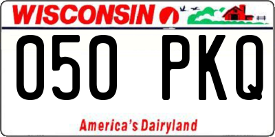 WI license plate 050PKQ