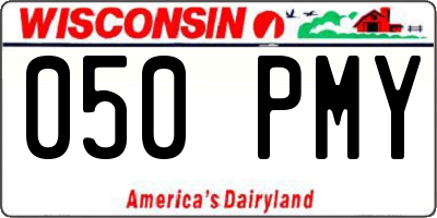 WI license plate 050PMY