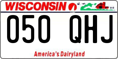 WI license plate 050QHJ