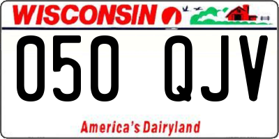 WI license plate 050QJV