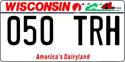 WI license plate 050TRH