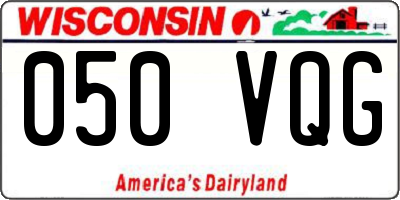 WI license plate 050VQG