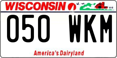 WI license plate 050WKM