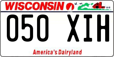 WI license plate 050XIH