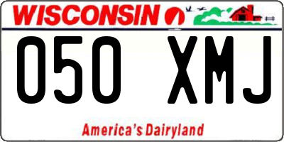 WI license plate 050XMJ