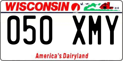 WI license plate 050XMY