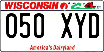 WI license plate 050XYD