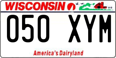 WI license plate 050XYM