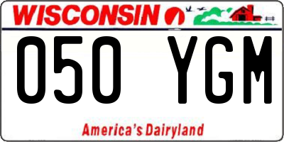 WI license plate 050YGM