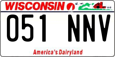 WI license plate 051NNV