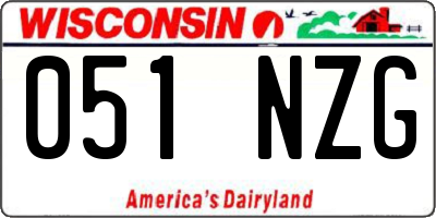 WI license plate 051NZG