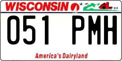 WI license plate 051PMH