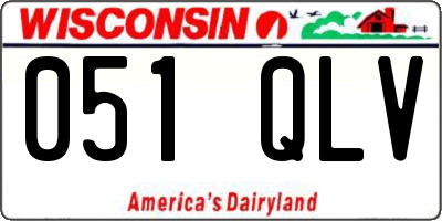 WI license plate 051QLV