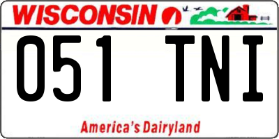WI license plate 051TNI