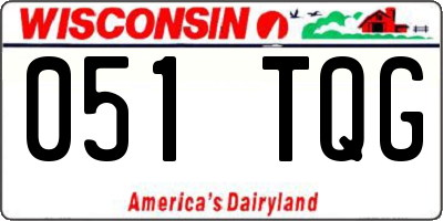 WI license plate 051TQG