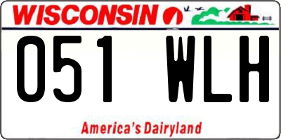 WI license plate 051WLH