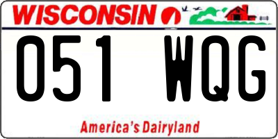 WI license plate 051WQG
