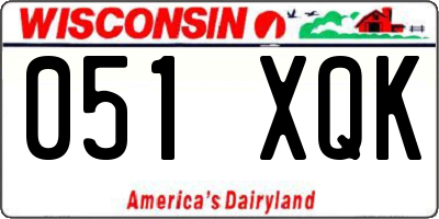 WI license plate 051XQK