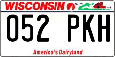 WI license plate 052PKH