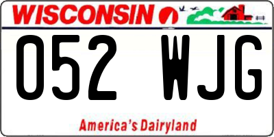 WI license plate 052WJG