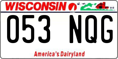 WI license plate 053NQG