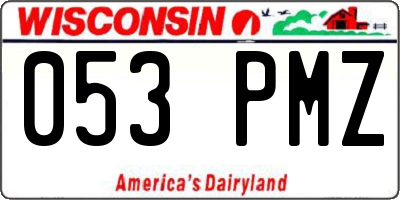 WI license plate 053PMZ