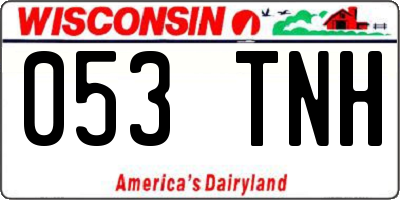 WI license plate 053TNH